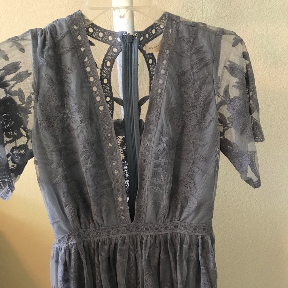 Blue/grey maxi dress, never been worn size small.